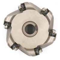 R200 face mill round dowel indexable double equal angle milling cutter
